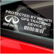 5 x INFINITI GPS Tracking Device Security WINDOW Stickers 87x30mm-Car,Van,Vehicle Alarm Tracker Signs 